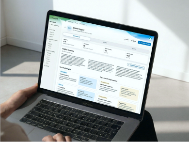 JustScore mobile preview